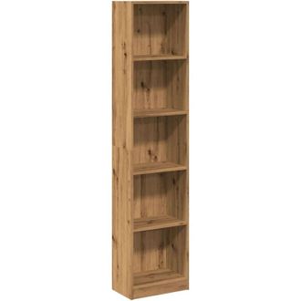 vidaXL Bookcase Artisian Oak 40x24x176 cm Engineered Wood Vidaxl