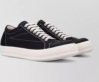 Rick Owens cotton low-top sneakers