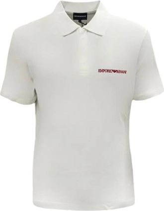 Emporio Armani Witte Polo Shirt 3D1F8P1J9Gz 01M7 - Heren - Polos - Wit - L - Tops