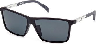 Adidas Sport SP0058 Polarized 02D Mens Sunglasses Black Size 60
