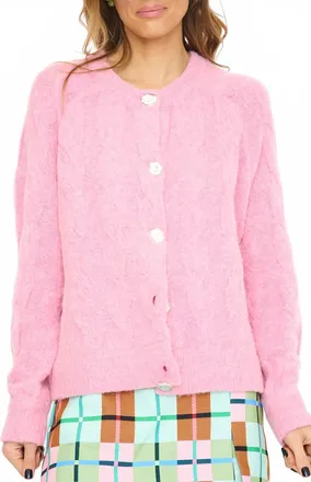 FRNCH Moore Cardigan In Rose