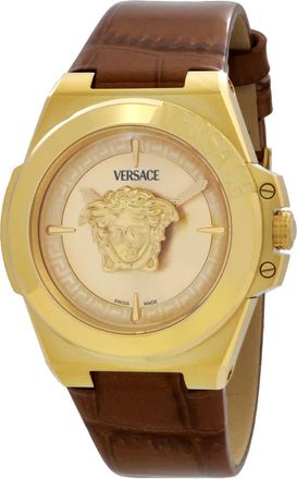 Versace Hera Quartz Gold Dial Ladies Watch VE8D00224