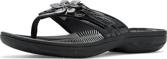 Clarks Breeze Opal Womens Sandals Black Patent Synthetic : 12 B - Medium