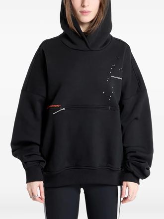 adidas x Hermanos Koumori zip-pocket hoodie - unisex - Cotton - L - Black