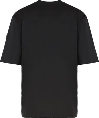 Moncler Womens Cotton T-Shirt Black T-Shirts & Jerseys