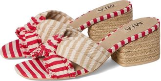 Mia MLE-Isandra Womens Dress Sandals Natural/Red : 8.5 M