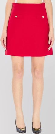 Valentino Garavani high-waisted mini skirt jeweled buttons