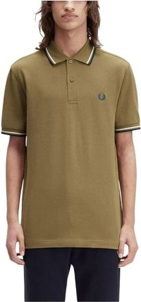 Fred Perry Hombre, Camisetas, Verde, Talla: 2XL