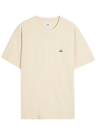 C.P. Company Logo-appliqu&eacute;d Cotton T-shirt - Beige - XL