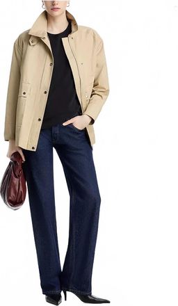 ATM Anthony Thomas Melillo Cotton Twill Utility Jacket In Macadamia