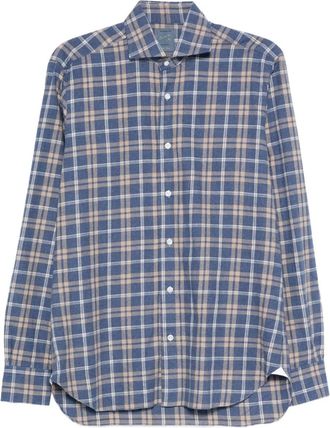 Barba Camicia a quadri - Blu