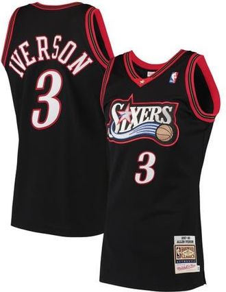 Mitchell & Ness Mens Mitchell & Ness Allen Iverson Black Philadelphia 76ers 1997/98 Hardwood Classics Authentic Jersey at Nordstrom, Size 48