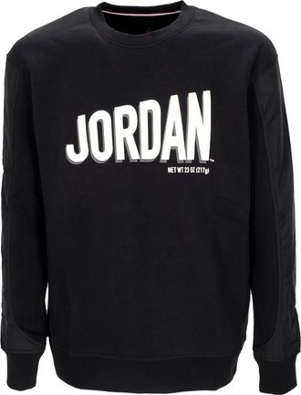 Nike Jordan Graphic Fleece Crewneck Sweatshirt - Heren - Sportshirts - Zwart - L - Polyester - Fitness