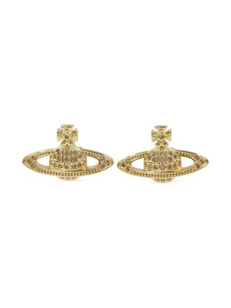 Vivienne Westwood 2020s orb-shape earrings - women - Brass - One Size - Gold