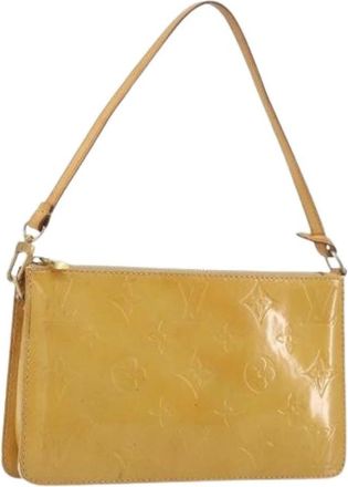 Louis Vuitton Pre-owned Accessory Pouch - Dames - Vintage Schoudertas - Beige - ONE Size - Leer - Vintage