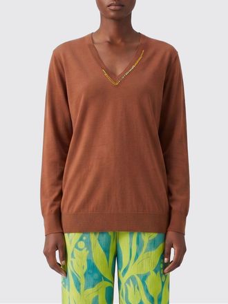 Dries Van Noten Maglia a v in lana merino con cristalli
