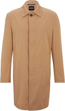 HUGO BOSS Mens H-Jared Coat in Beige Wool - Size 42W/32L