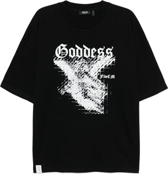 Five CM graphic-print T-shirt - men - Cotton - L - Black