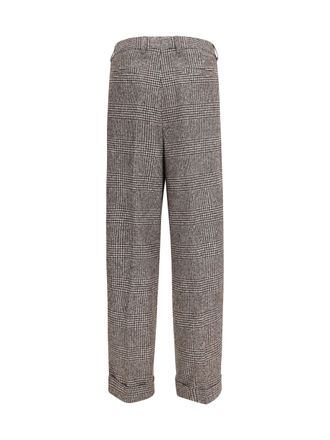 Dolce & Gabbana Prince of Wales Trousers - Gray