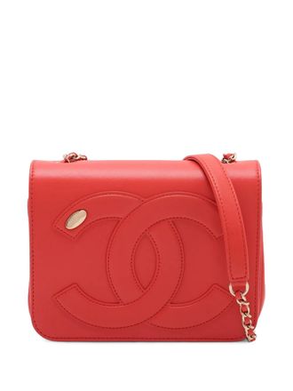 Chanel 2019 Lambskin CC Mania Flap crossbody bag - Rood