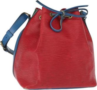 Louis Vuitton Pre-owned Bucket Bag - Dames - Vintage Tas - Rood - ONE Size - Leer - Vintage