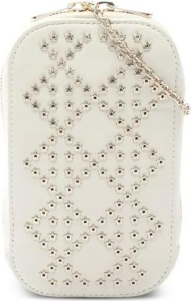 Dior 2000 Lady star-studded chain phone holder - White