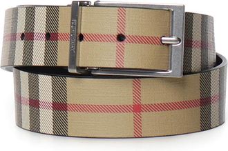 Burberry Reversible Check Belt