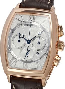 Breguet Pre-owned Breguet Heritage Chronograph Silver Dial Mens Watch 5400BR/12/9V6