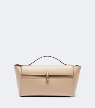 Savette Symmetry Trapeze Small leather top-handle bag