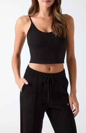 Guess Syrma Crop Top in Black at Nordstrom, Size X-Small