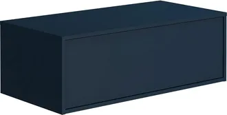 Vente-Unique Mobile Sotto Lavabo Sospeso 94 Cm Blu Notte - Teana Ii