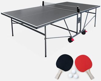 Sweeek Mesa De Ping Pong Interior Plegable Con 2 Raquetas Y 3 Pelotas, 274cm