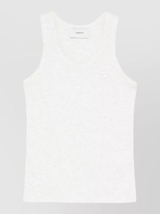 Coperni sleeveless top with scoop neck design