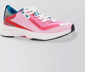 Lanvin suede and nylon sneakers