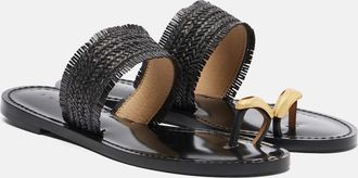 Amanu Studio Sandalias Kiwayu de piel trenzada