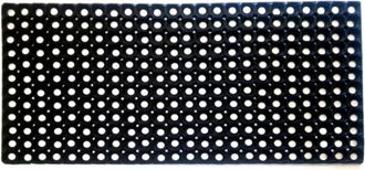 Imports Decor Hollow Rubber Door Mat - Non-Slip Drainage Outdoor Mat for Entryway, Poolside, Bathroom & Wet Areas