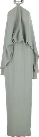 Taller Marmo Kleedjes, Dames, Groen, S, Cyclades Long Dress