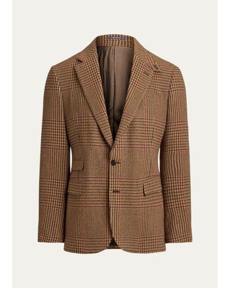 Ralph Lauren Purple Label Mens Glenn Hand-Tailored Plaid Suit Jacket