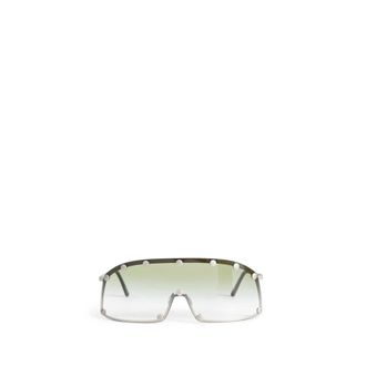 Rick Owens Sunglasses, unisex, Gray, Size: ONE SIZE Shielding Sunglasses