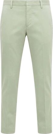 Entre Amis Slim-fit Broeken - Heren - Slim Fit Broeken - Groen - W35 - Katoen - Broeken