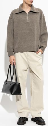 Frame Denim Cotton Straight-leg Trousers, Mens, Cream