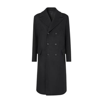 Fendi Coat DB - Heren - Mantel - Zwart - L - Wol - Jassen