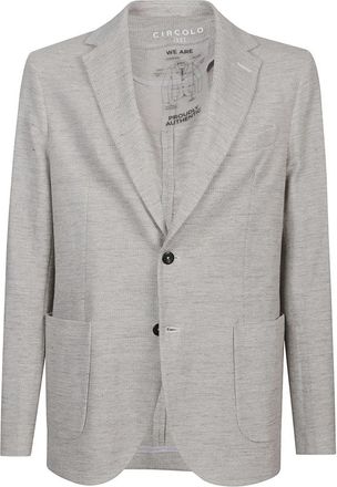 Circolo 1901 Circolo Jacket - Heren - Blazers - Grijs - L - Katoen - Jassen