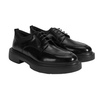 Desa Mens Leather Slip-ons - Premium Autumn/Winter Breathable Low Shoes with Round Toe, Ideal for Rainy Weather and Comfort with Flat Heel, Padded Leather 