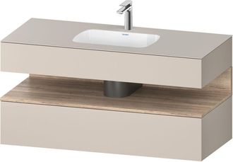 Duravit Qatego Lavabo Encastrado Con Base De Lavabo Consola, - Duravit