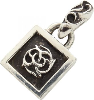Chrome Hearts FRAMED FLRL Silver Pendant