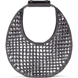 Staud Moon Hand Knotted Leather Bag in Espresso at Nordstrom