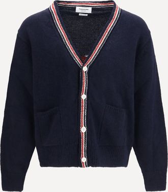 Thom Browne Cardigan Hector con filato Donegal Man 3