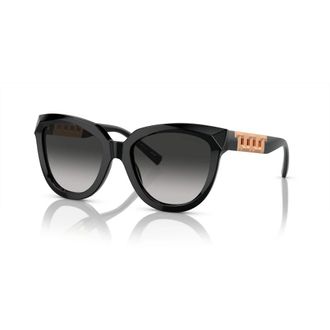 Tiffany & Co. Black/Grey Shaded Zonnebrillen - Dames - Zonnebrillen - Zwart - 53 MM - Accessoires