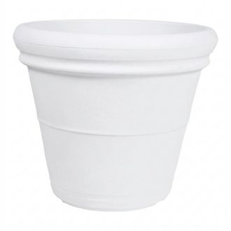 Monacis Jarr&oacute;n Decorativo Cl&aacute;sico Tradicional Xxl Grande De &Oslash;90 H72 En Pol&iacute;mero Blanco Para &Aacute;rboles Y Plantas Grandes En Jardines Y Terrazas - Hecho En Italia